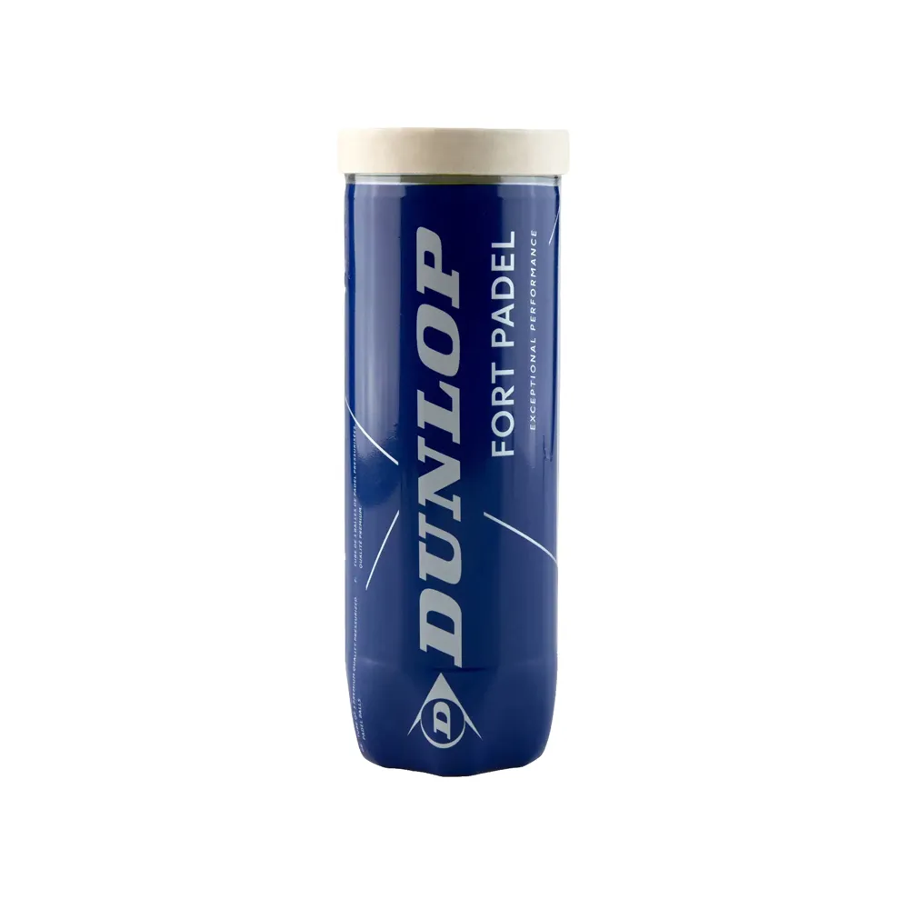 Мяч для падела Dunlop Fort Padel, 601555, уп.3 шт, FIP, сукно, нат.резина,желтый
