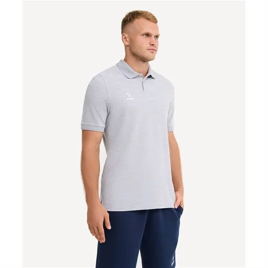 Поло пике Jogel ESSENTIAL Cotton Polo, серый меланж 91 2 Поло пике Jogel ESSENTIAL Cotton Polo, серый меланж 91 2