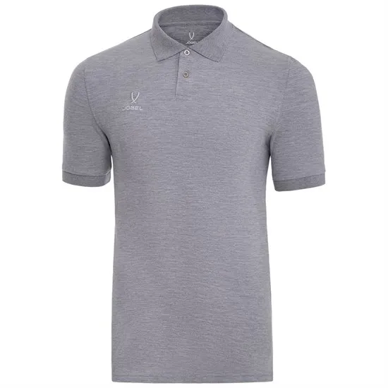 Поло пике Jogel ESSENTIAL Cotton Polo, серый меланж 91 Поло пике Jogel ESSENTIAL Cotton Polo, серый меланж 91