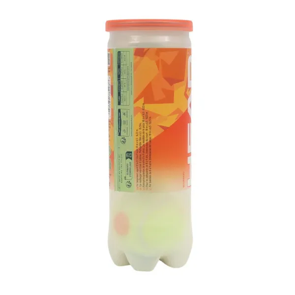Мяч теннисный детский HEAD Stage 2 Orange, 578423,уп.3 шт, фетр,нат.резина,желто-оранжевый за 836.40 ₽ в Новосибирске