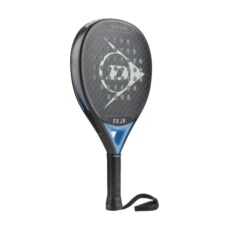 Ракетка для падела Dunlop FX Jr, 10370738, для юниоров, гибрид, графит, черно-голубой за 11&nbsp;019.40 ₽ купить в Новосибирске