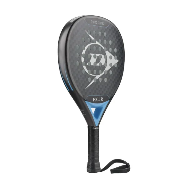Ракетка для падела Dunlop FX Jr, 10370738, для юниоров, гибрид, графит, черно-голубой за 11&nbsp;019.40 ₽ в Новосибирске