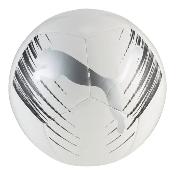 Мяч футб. PUMA Attacanto Graphic, 08473901,р.5, 12 панелей, ТПУ, маш.сшивка, бело-серебристый