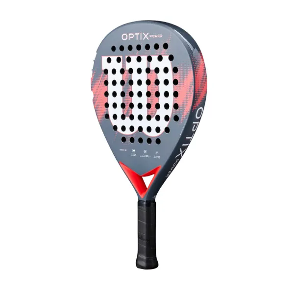 Ракетка для падела WILSON Optix V2 Power FRM RD, WR190811U2,для начин-х, стекловолокно,черно-красный за 21&nbsp;119.10 ₽ в Новосибирске