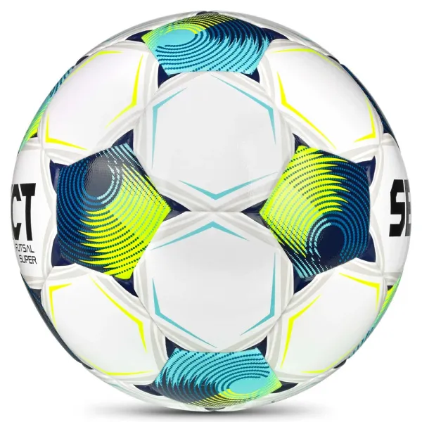 Мяч футзал. SELECT Futsal Super v26 3613471129,р.4, FIFA Quality Pro, 32п,ПУ, гибр.сш, бел-син-лимон за 15&nbsp;444.50 ₽ в Новосибирске