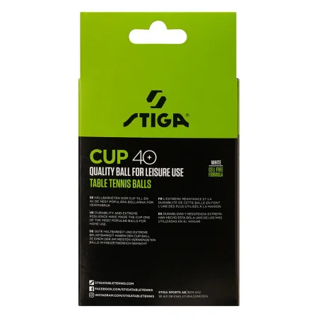Мяч для наст. тенниса Stiga Cup ABS, 1110-2510-12, диам.40+мм, пластик, упак. 12 шт, белый за 1&nbsp;774.80 ₽ купить в Новосибирске