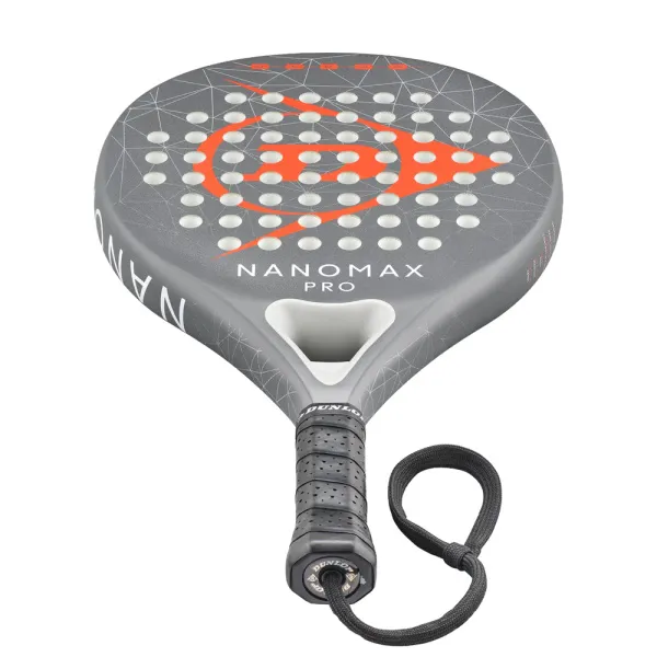 Ракетка для падела Dunlop Nanomax Pro, 10370739, для профессионалов, графит, серо-оранжевый за 17&nbsp;248.20 ₽ в Новосибирске
