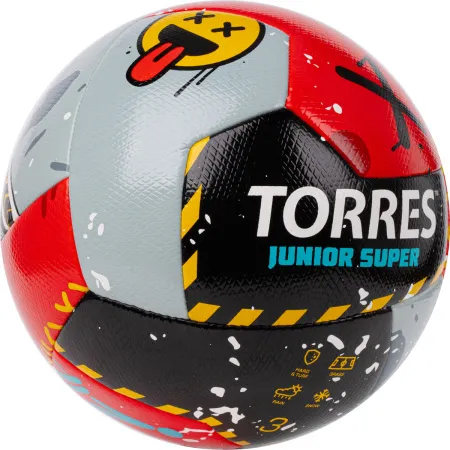 Мяч футб. TORRES Junior-3 Super, F323303, р.3,ПУ,4 сл, 12 п,гибрид.сш, крас-чёрн-сер за 2&nbsp;272.90 ₽ купить в Новосибирске