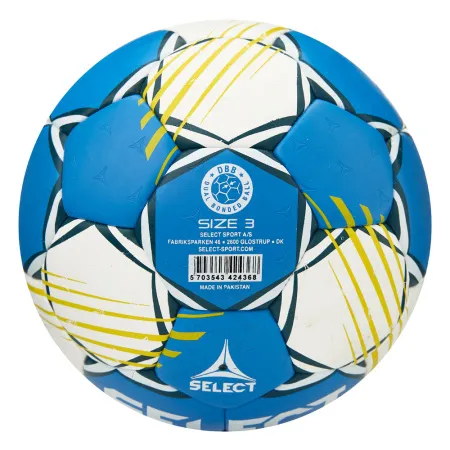 Мяч ганд. SELECT HB FORCE DB V25, 1622858205, Senior (р.3), EHF Appr,ПУ, гибр.сш., сине-белый за 8&nbsp;438.80 ₽ купить в Новосибирске