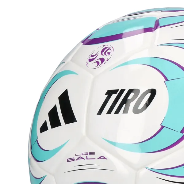 Мяч футзал. ADIDAS Tiro League Sala JW1526, р.4, FIFA Basic, 32 пан, ТПУ, термосш., бело-бирюз-фиол за 4&nbsp;649.50 ₽ в Новосибирске
