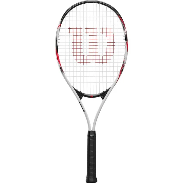 Ракетка б/т Wilson Fusion XL Gr2, WR199110U2, для любит, алюминий, со струнами, черно-бело-красный за 6&nbsp;358 ₽ в Новосибирске