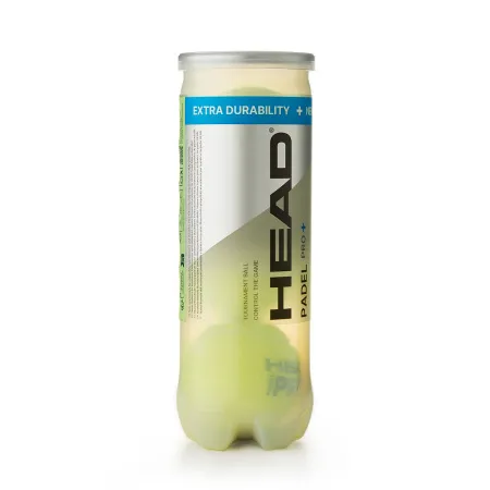 Мяч для падела HEAD Padel Pro+, 540203, уп.3 шт, FIP Approved, войлок,нат.резина,желтый за 933.30 ₽ купить в Новосибирске