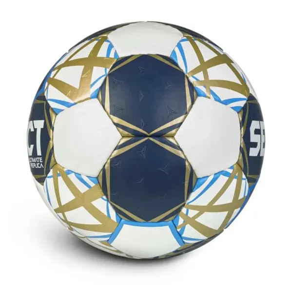 Мяч ганд. SELECT Ultimate Replica v25, 1671854209, р.2 (Jr), EHF Appr, ПУ, руч.сш, тсине-бело-золот. за 5&nbsp;793.60 ₽ в Новосибирске