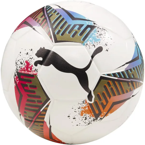Мяч футзал PUMA Futsal 1, 08434201, р.4, FIFA Quality Pro, 32пан, ПУ, терм.сш, бело-мультиколор