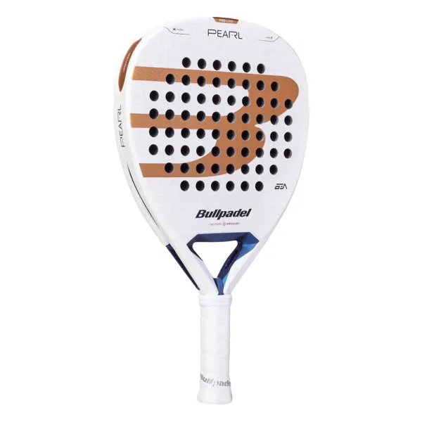 Ракетка для падела BULLPADEL Pearl 27, 497249, для проф-в, стекловолокно,карбон, бело-золотистый за 44&nbsp;319 ₽ в Новосибирске