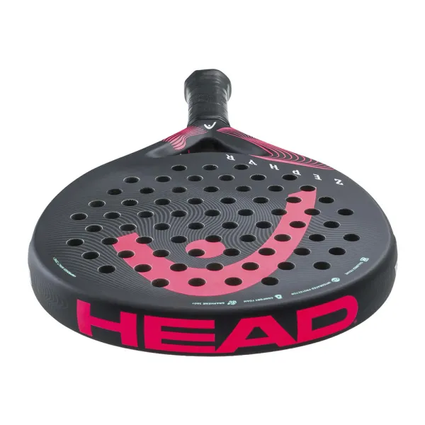 Ракетка для падела HEAD Zephyr 2023, 225033, для игроков средн.уровня, стекловолокно, черно-розовый за 15&nbsp;130 ₽ в Новосибирске