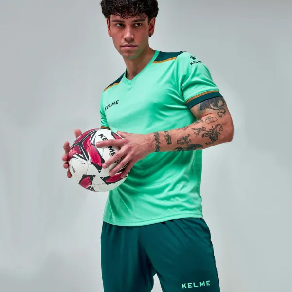 Форма футб. взросл. KELME, 8351ZB1158-328-2XL, р.2XL, 100% полиэстер, мятно-т.зеленый за 3&nbsp;202.80 ₽ в Новосибирске