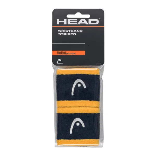 Напульсники HEAD 2,5" stripped, 285864-NVBN,ширина 6,5см, 90% нейлон, 10% эластан,пара, т.сине-оранж за 860.20 ₽ в Новосибирске