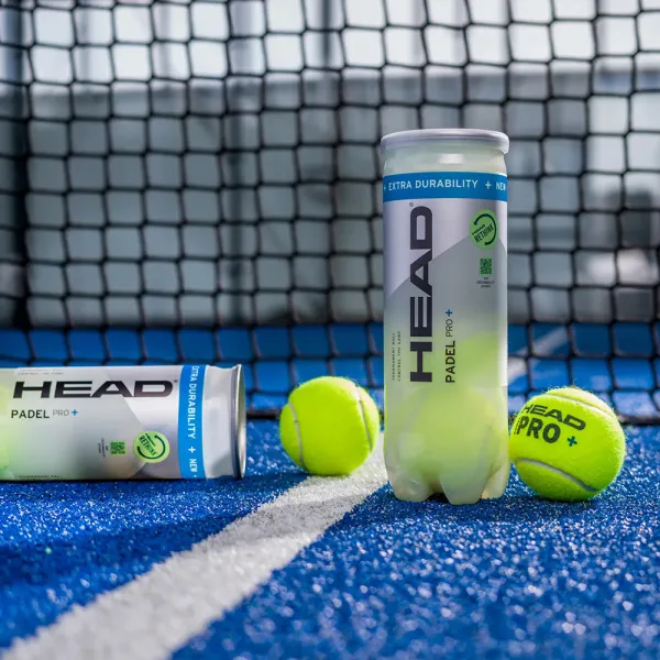 Мяч для падела HEAD Padel Pro+, 540203, уп.3 шт, FIP Approved, войлок,нат.резина,желтый за 933.30 ₽ в Новосибирске