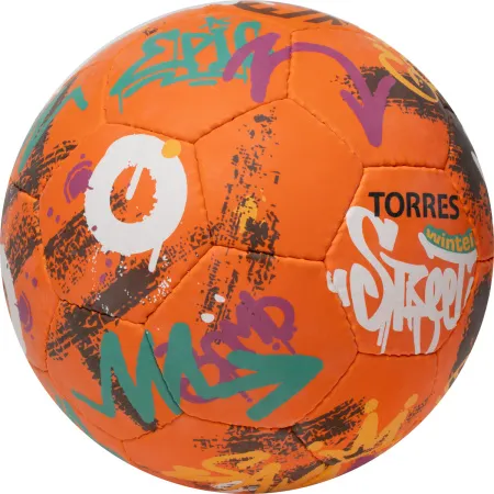 Мяч футб. TORRES Winter Street, F023285, р.5, 32 пан, рез, 4 подкл. слоя, руч. сшив,оранж-мультик. за 2&nbsp;713.20 ₽ купить в Новосибирске