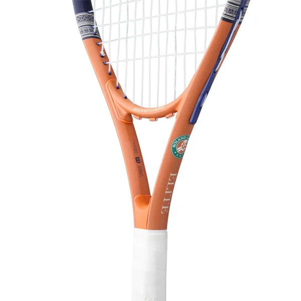 Ракетка б/т Wilson Roland Garros Elite Gr3, WR193210U3, алюм, со струнами, оранжево-бежевый за 8&nbsp;146.40 ₽ в Новосибирске