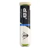 Мяч теннисный Dunlop ATP Championship 4B, 601627, уп.4ш, одобр. ITF, нат.резина,фетр.