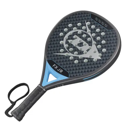 Ракетка для падела Dunlop FX Jr, 10370738, для юниоров, гибрид, графит, черно-голубой за 11&nbsp;019.40 ₽ купить в Новосибирске