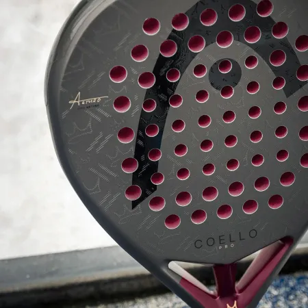 Ракетка для падела HEAD Coello Pro 2026, 225036, для профессионалов, карбон, коричнево-бордовый за 33&nbsp;619.20 ₽ купить в Новосибирске