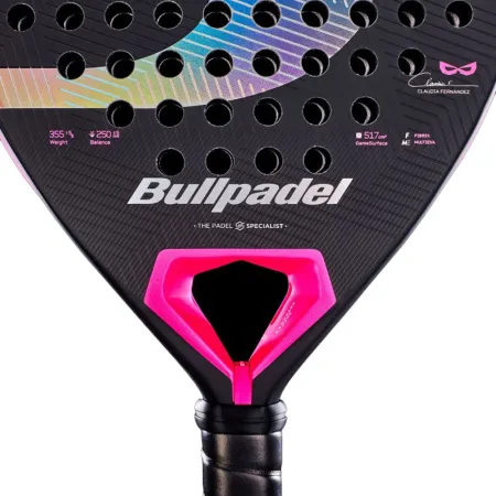 Ракетка для падела BULLPADEL Wonder 27, 497250, для продв.игроков, стекловолокно, карбон, черно-роз за 42&nbsp;969.20 ₽ купить в Новосибирске