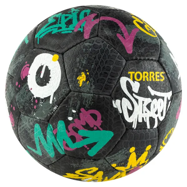 Мяч футб. TORRES Street, F023225, р.5, 32 пан.. рез., 4 подкл. слоя, руч. сшив., черно-мультиколор за 2&nbsp;713.20 ₽ в Новосибирске
