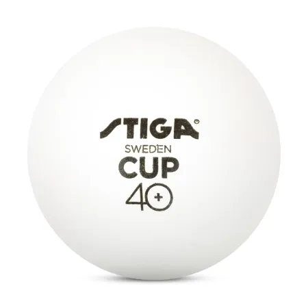 Мяч для наст. тенниса Stiga Cup ABS, 1110-2510-12, диам.40+мм, пластик, упак. 12 шт, белый за 1&nbsp;774.80 ₽ купить в Новосибирске