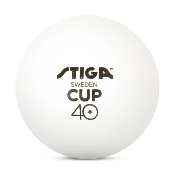 Мяч для наст. тенниса Stiga Cup ABS, 1110-2510-12, диам.40+мм, пластик, упак. 12 шт, белый за 1&nbsp;774.80 ₽ в Новосибирске