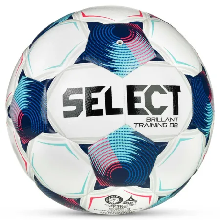 Мяч футб. SELECT Brillant Training DB V25, 0864171002, р.4, 32п, ТПУ, гибр.сш, бело-синий за 4&nbsp;936.80 ₽ купить в Новосибирске