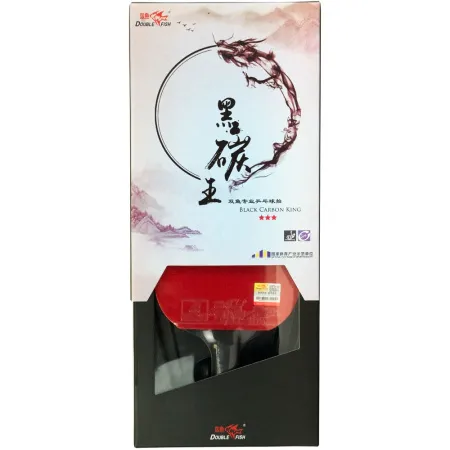 Ракетка для н/т DOUBLE FISH Black Carbon King Racket 3***, для професс.,ITTF Appr.,накл.2,1,мм за 4&nbsp;346.90 ₽ купить в Новосибирске