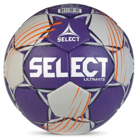 Мяч ганд. SELECT Ultimate Official EHF V24, 1612858999, Senior(р.3), EHF Appr, ПУ, руч.сш, фиол-сер за 15&nbsp;504 ₽ купить в Новосибирске