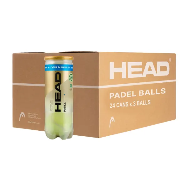 Мяч для падела HEAD Padel Pro S+, 540303, уп.3 шт, FIP Approved, войлок,нат.резина,желтый за 933.30 ₽ в Новосибирске