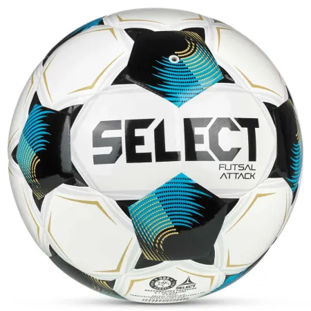 Мяч футзал. SELECT Futsal Attack V26, 1073471009, р.4, 32п, ПУ, руч.сш, бело-сине-черный за 5&nbsp;295.50 ₽ купить в Новосибирске