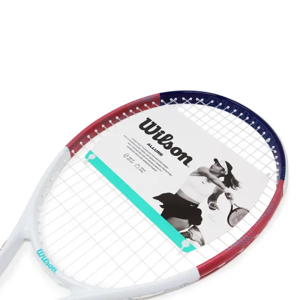 Ракетка б/т Wilson Allure 105, WR187010U2, для любителей, композит, со струнами, бело-красно-синий за 10&nbsp;572.30 ₽ в Новосибирске