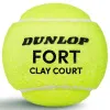 Мяч теннисный Dunlop Fort Clay Court 4B, 601613, уп.4 шт,одобр.ITF и FFT,сукно,нат.резина,желтый за 1&nbsp;812.20 ₽ купить в Новосибирске