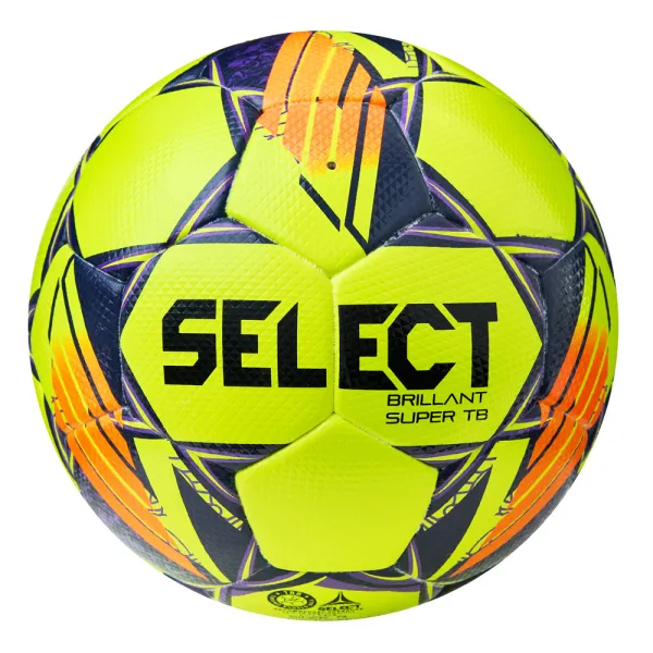 Мяч футб. SELECT Brillant Super TB, 3615968509,р.5, FIFA PRO, ПУ, 32пан. термосш, желто-оранж-фиолет за 15&nbsp;694.40 ₽ в Новосибирске