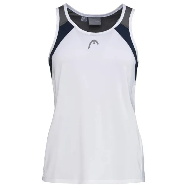 СЦ*Майка жен. HEAD Club 22 Tank Top W 814461-WHDB-L, р.L, 92% полиэстер, 8% эластан, белый