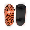 Щитки футбольные TORRES Club, FS2307XS, р. XS, без голеностопа, две заст. на лип, оранжево-черный