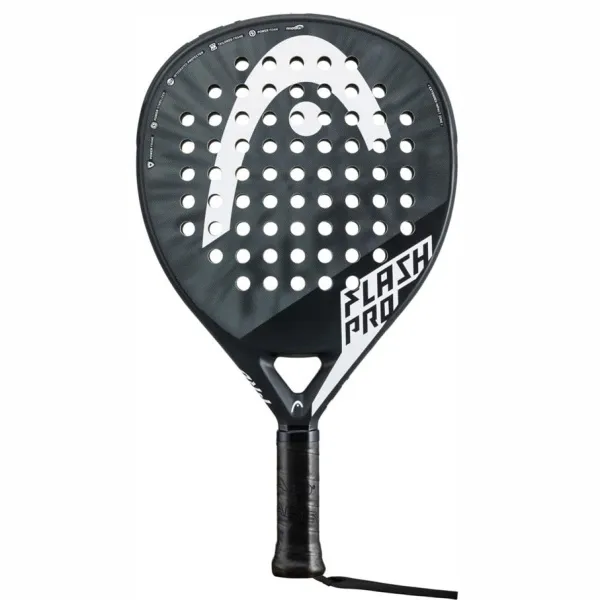 Ракетка для падела HEAD Flash Pro 2023, 226113, для игроков средн.уровня, стекловолокно,черно-белый
