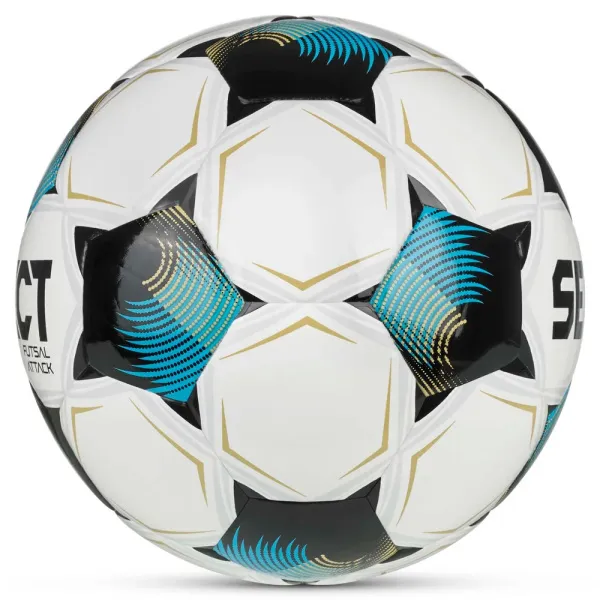 Мяч футзал. SELECT Futsal Attack V26, 1073471009, р.4, 32п, ПУ, руч.сш, бело-сине-черный за 5&nbsp;295.50 ₽ в Новосибирске