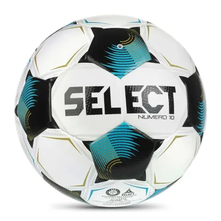 Мяч футб. SELECT Numero 10 V26, 0575071002, р.5, FIFA Basic, 32п, ПУ, гибр.сш, бело-черно-бирюзовый за 8&nbsp;404.80 ₽ купить в Новосибирске