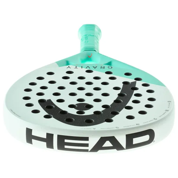 Ракетка для падела HEAD Gravity Motion, 224014, для продвинутых игроков, карбон, бело-бирюзовый за 23&nbsp;604.50 ₽ в Новосибирске