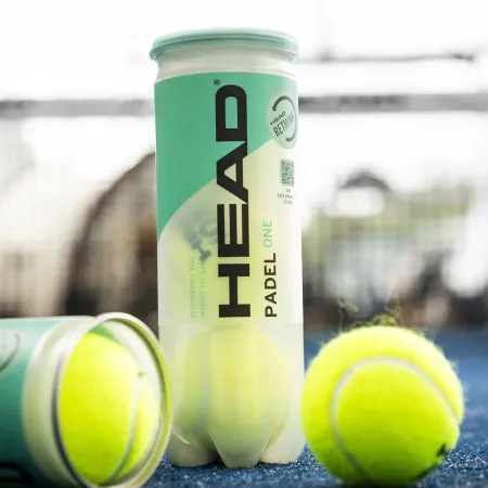 Мяч для падела HEAD Padel One S, 575383, уп.3 шт, FIP Approved, войлок,нат.резина,желтый за 933.30 ₽ купить в Новосибирске
