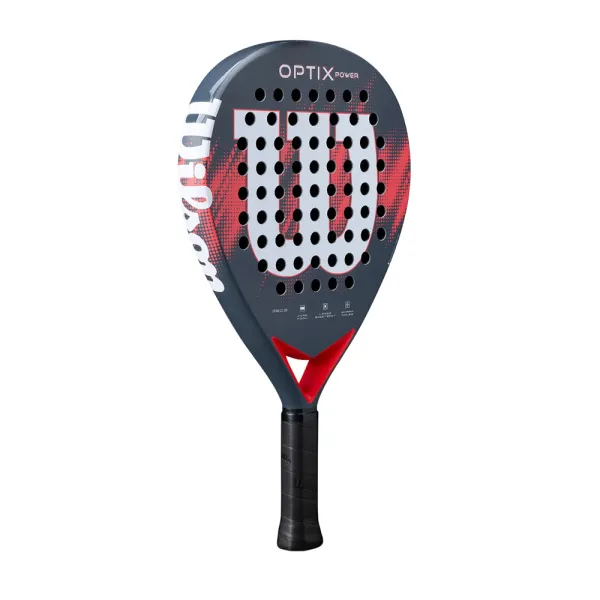 Ракетка для падела WILSON Optix V2 Power FRM RD, WR190811U2,для начин-х, стекловолокно,черно-красный за 21&nbsp;119.10 ₽ в Новосибирске