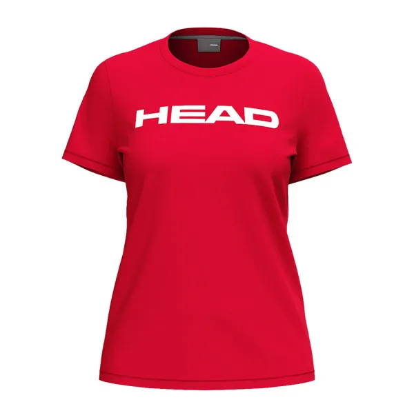 Футболка женская HEAD Club Original T-Shirt W 814845-RD-S, р.S, хлопок, полиэстер, эластан, красный
