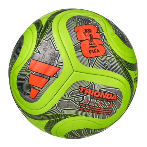 Мяч футб. ADIDAS WC26 Trionda Competition Winter JV6223, р.5, FIFA Pro, 4пан, ПУ,термосш, флуор.лайм за 8&nbsp;239.90 ₽ в Новосибирске